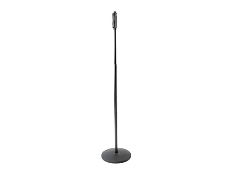 K&M 26250 mikrofono stovas – aukštos kokybės round base stovas profesionaliems renginiams